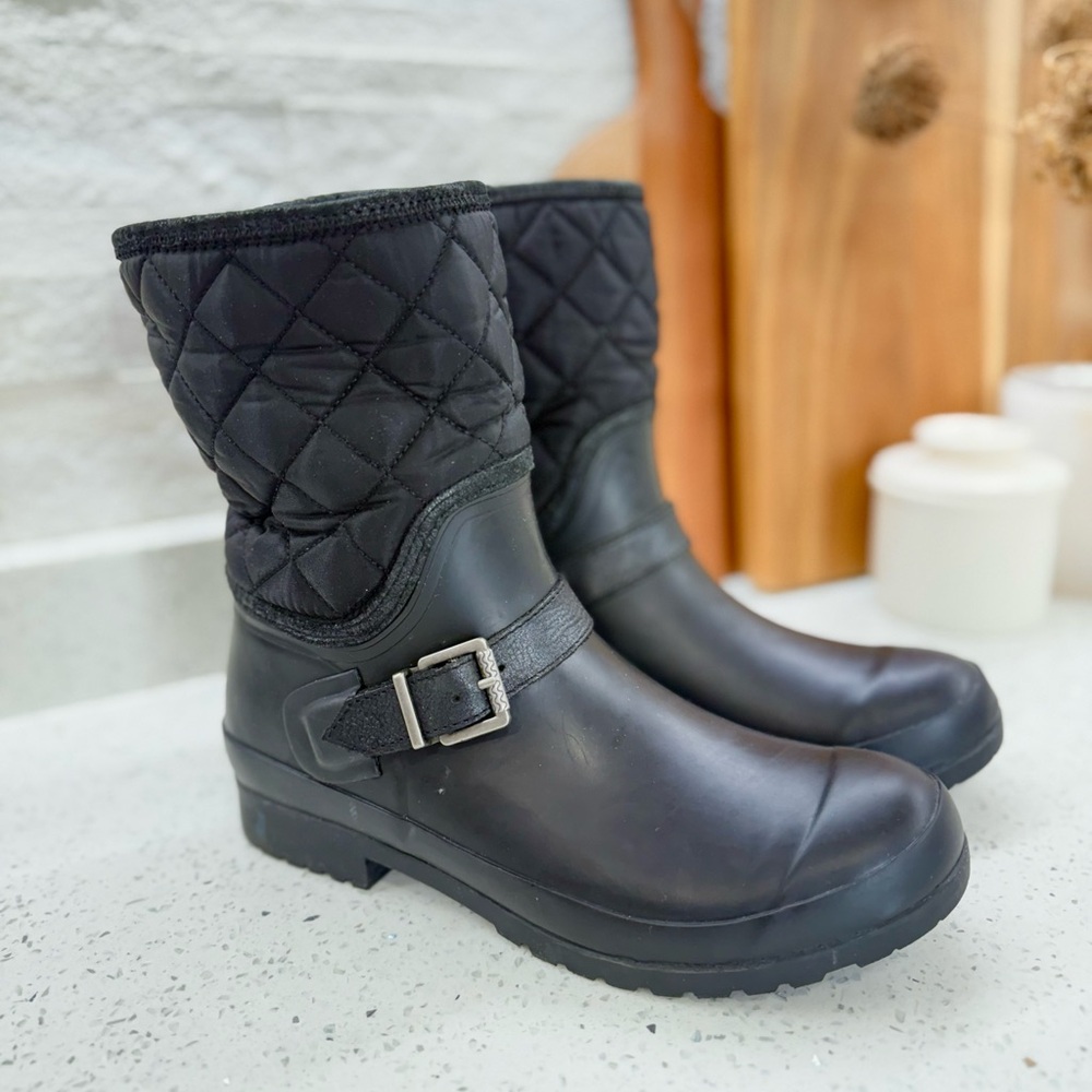 Sperry Quilted & Rubber Duck Boots for Snow and Rain, size 9